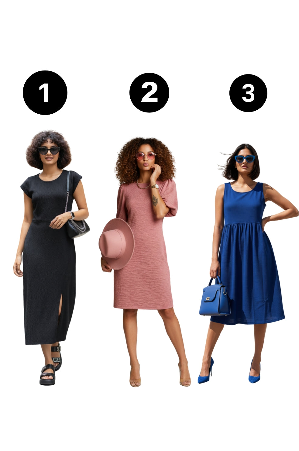 Women's Party Wear Dress Combo Pack of 3