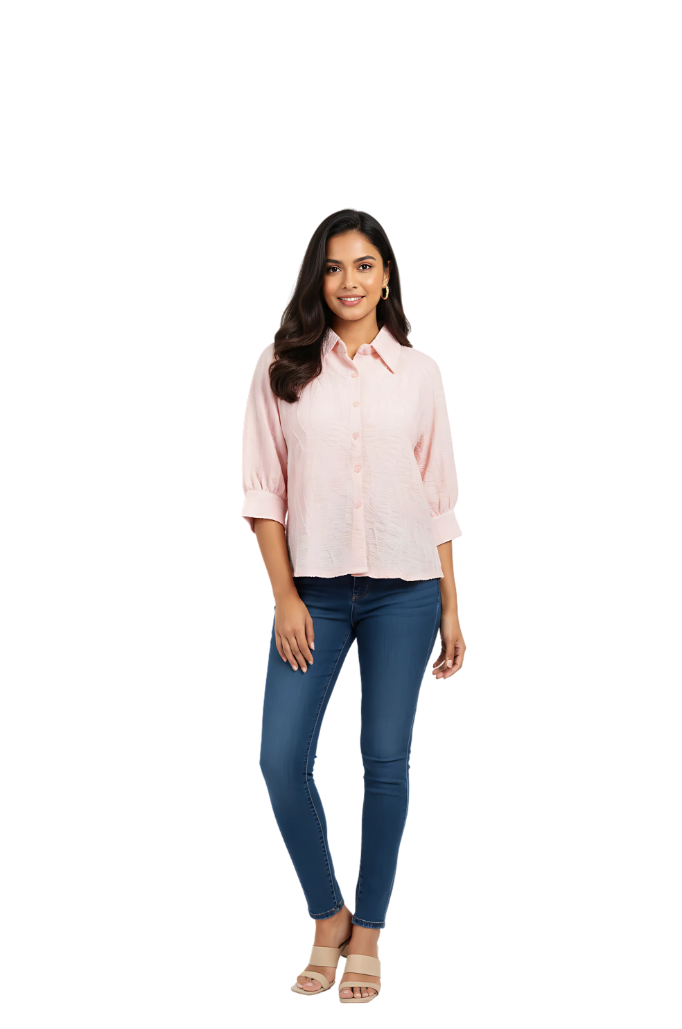 Women’s Oversized Shirt in Pink | Trendy Loose Fit Shirt | Hava Fashions