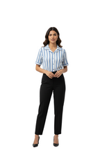 Textured Sleeve Shirt for Women in Sky Blue