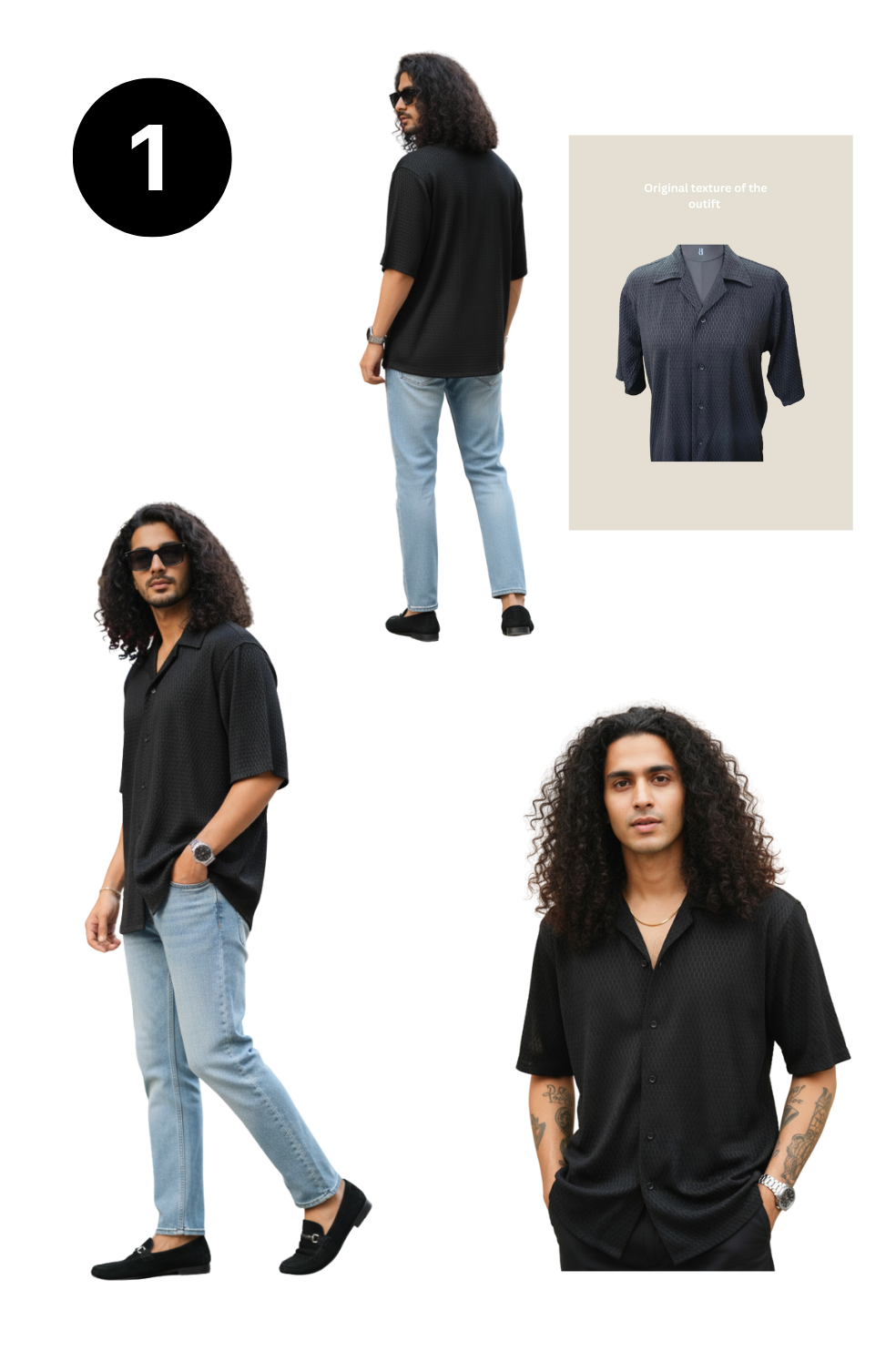 Mens Half Sleeve Shirt Combo Pack of 4