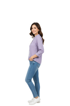 White Cotton Embroidered Purple Shirt for Women