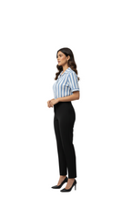 Textured Sleeve Shirt for Women in Sky Blue