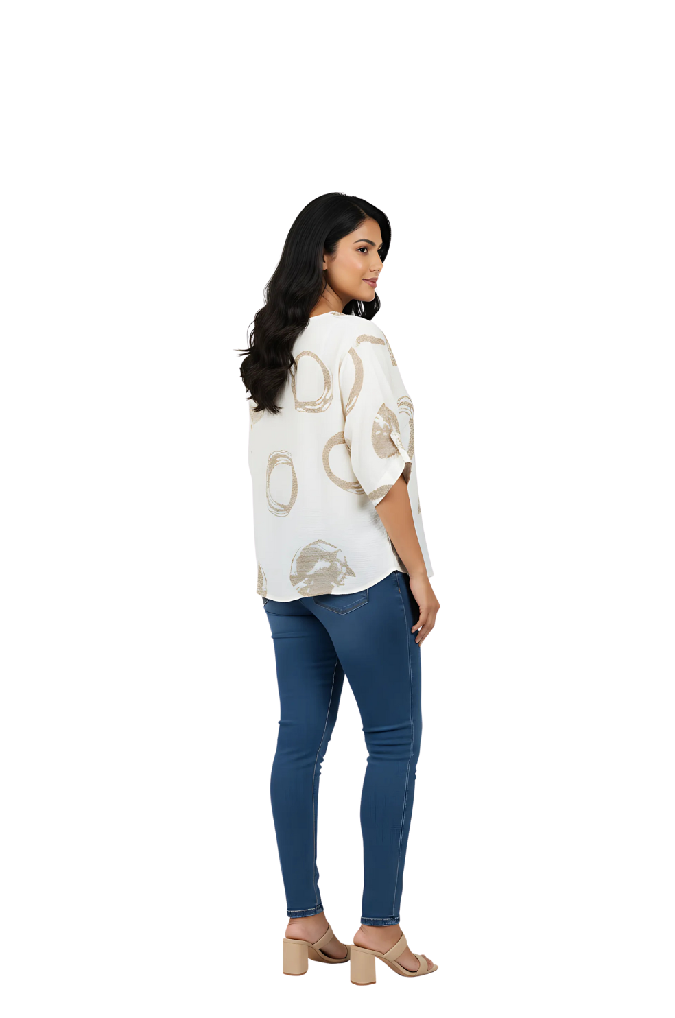 Printed Tops for Women in Off-White