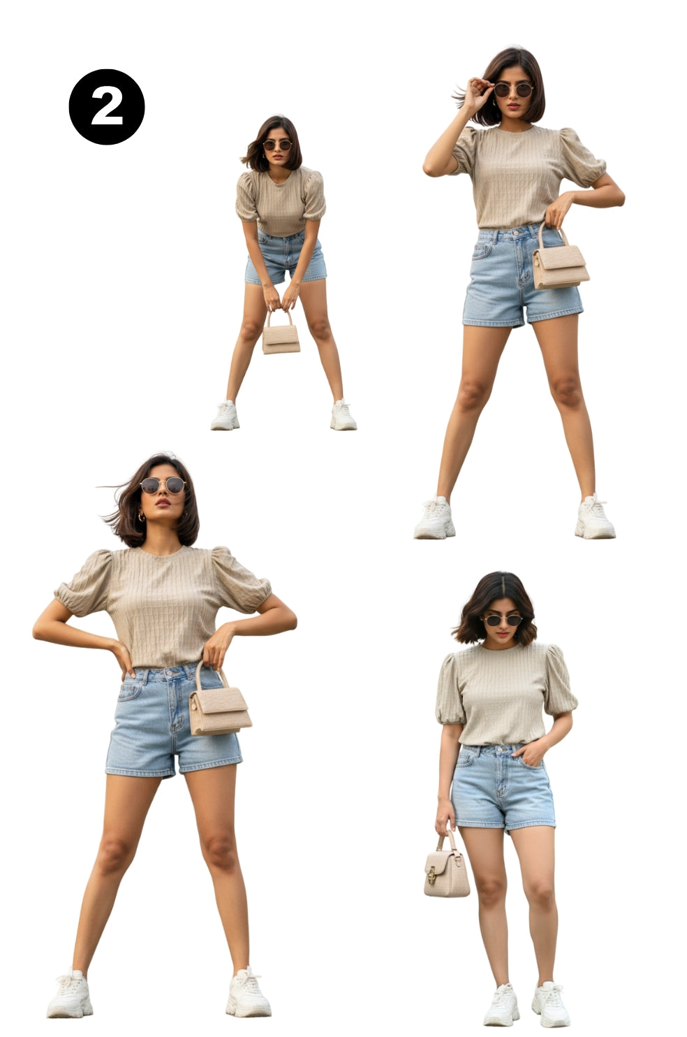 Women's Western Wear Top Combo pack of 4