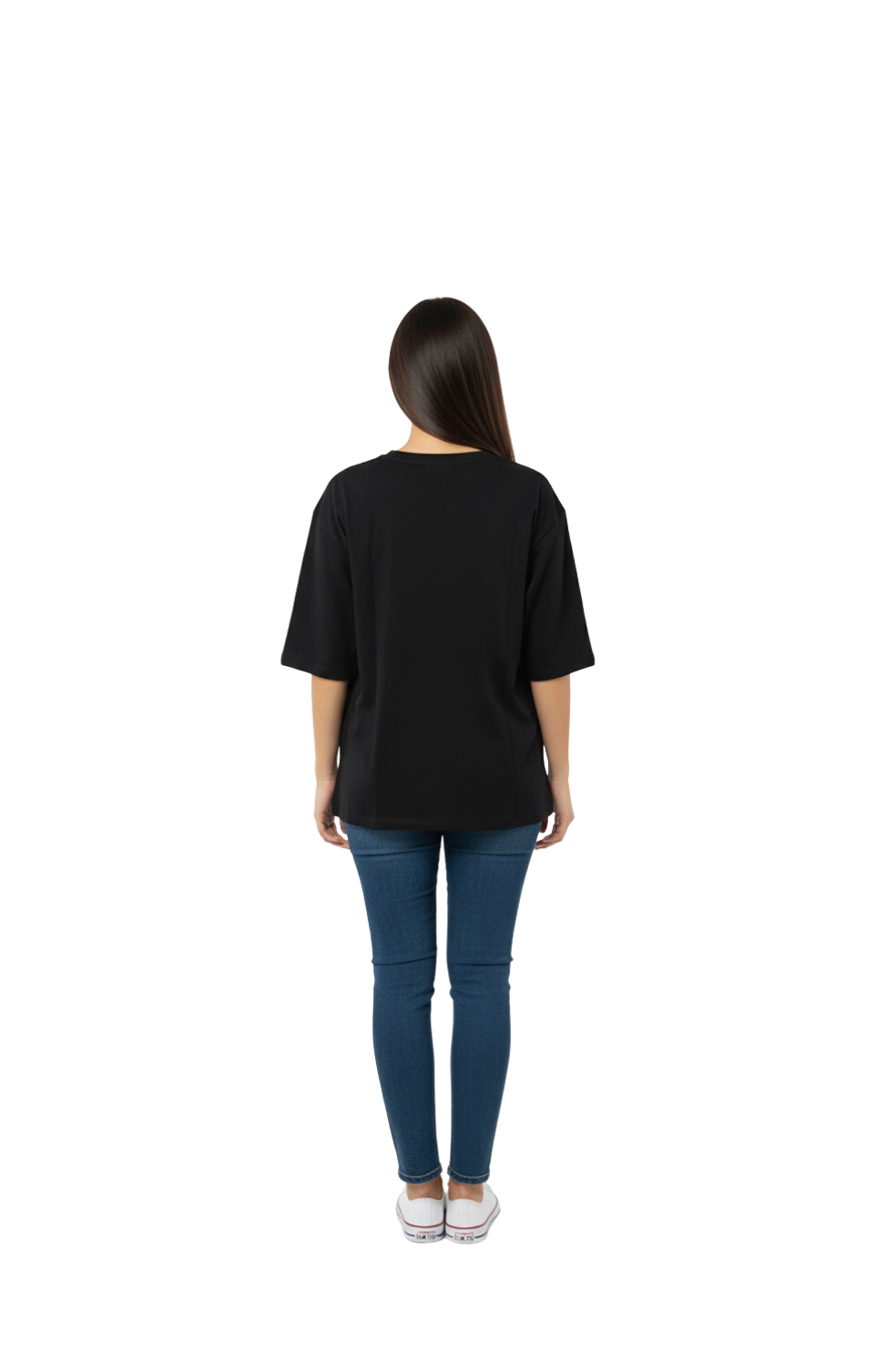 Women’s Casual Black Oversized T-Shirt