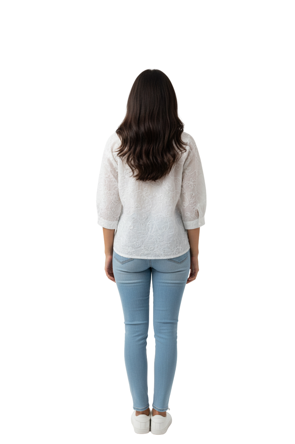 Women’s White Embroidered Shirt