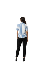 Textured Sleeve Shirt for Women in Sky Blue