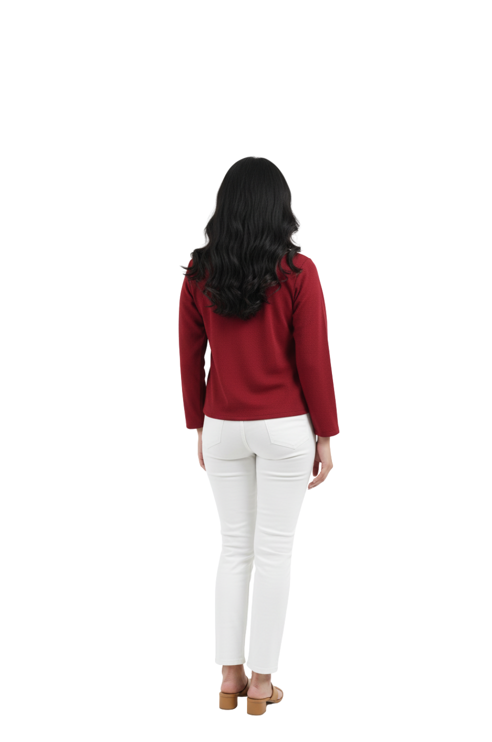 Red Tie-Up Shrug for Women | Lightweight Layered Look | Hava Fashions