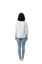 Embroidery Tops for Women in White