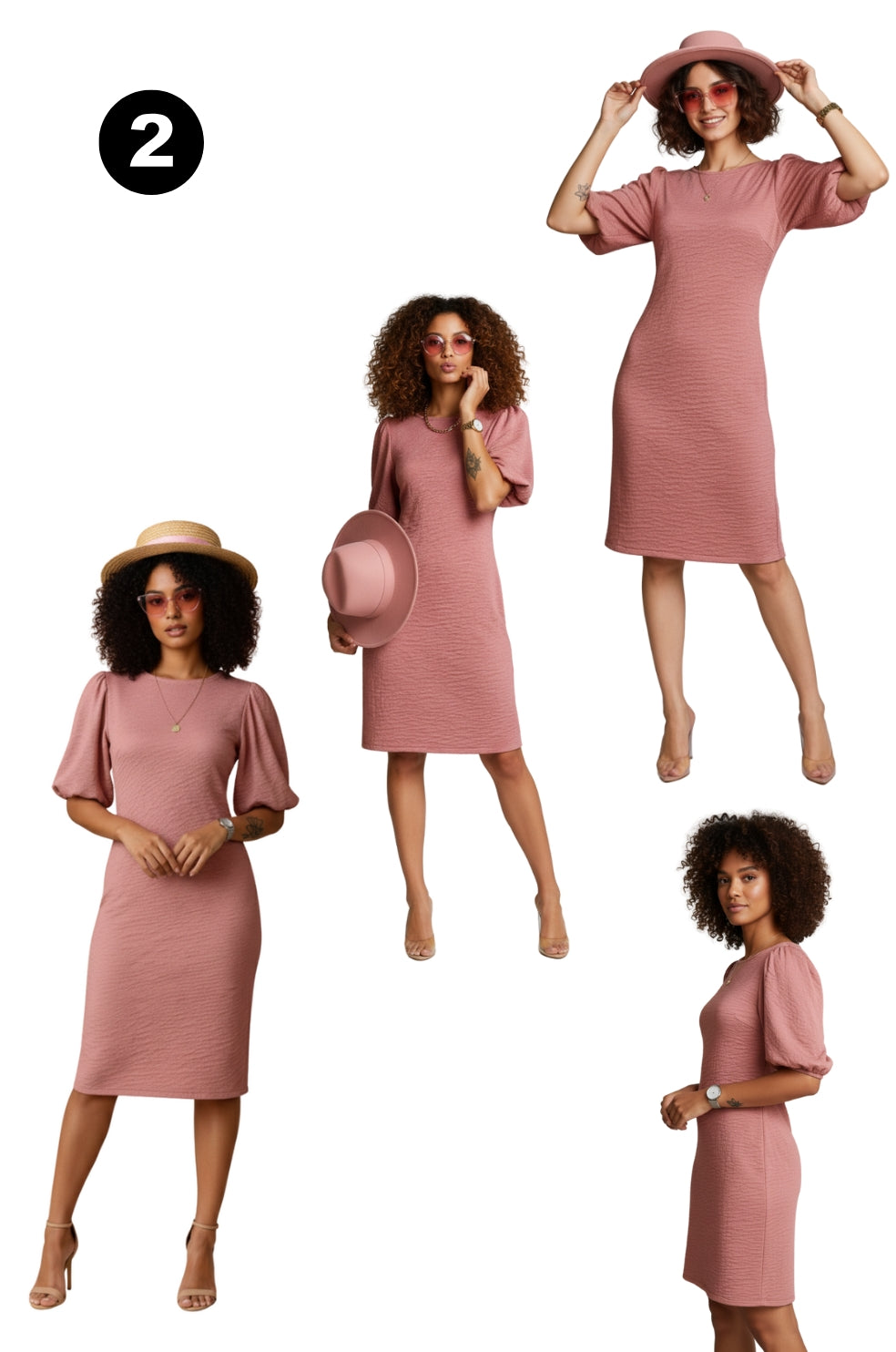 Women's Party Wear Dress Combo Pack of 4
