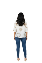 Printed Tops for Women in Off-White