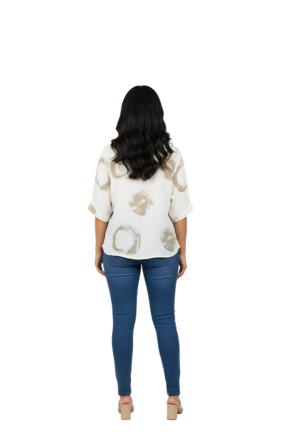 Printed Tops for Women in Off-White