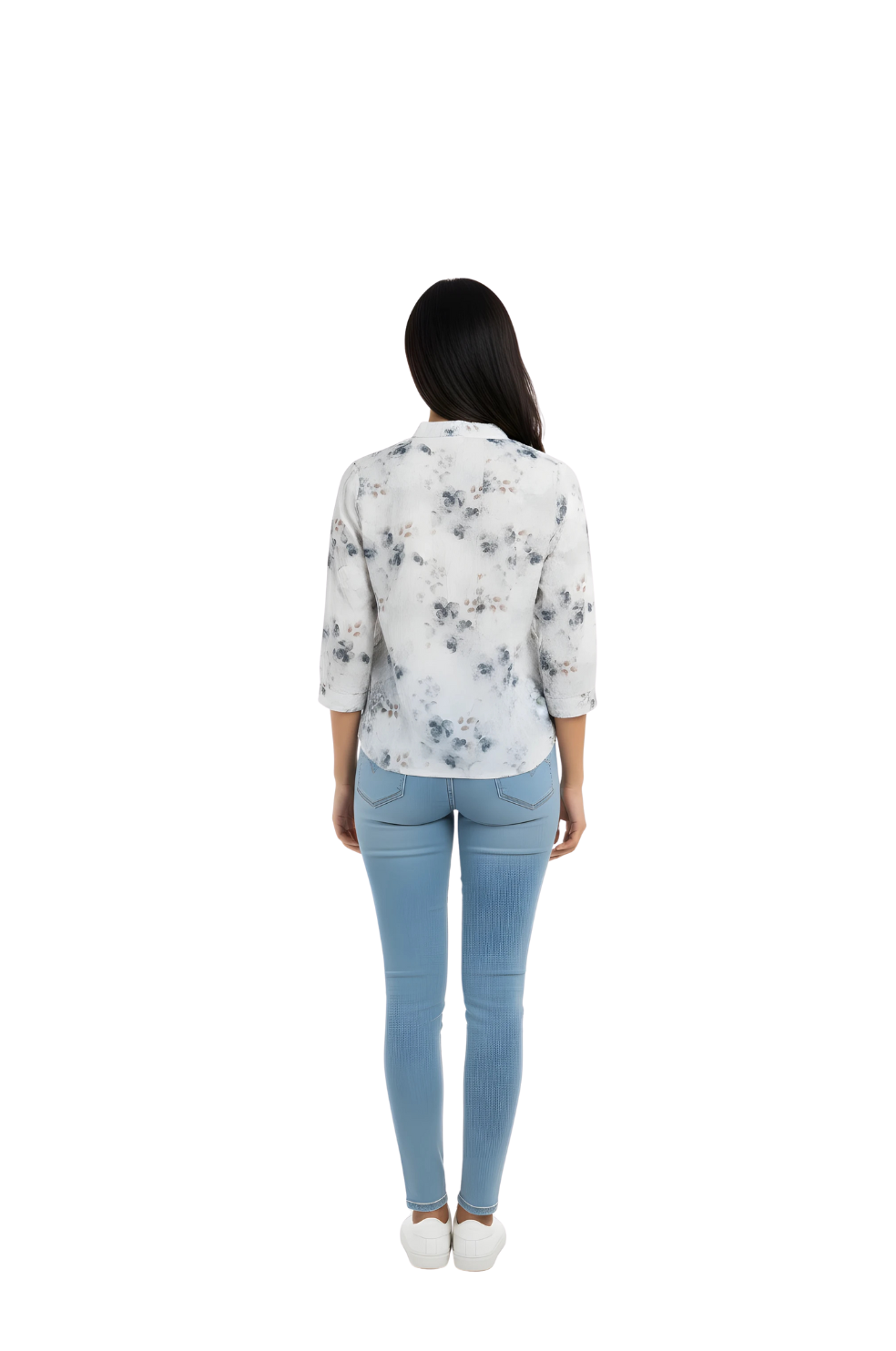 White Floral Print for Women