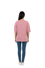 Flower Pattern Casual Oversized Top for Women in Pink