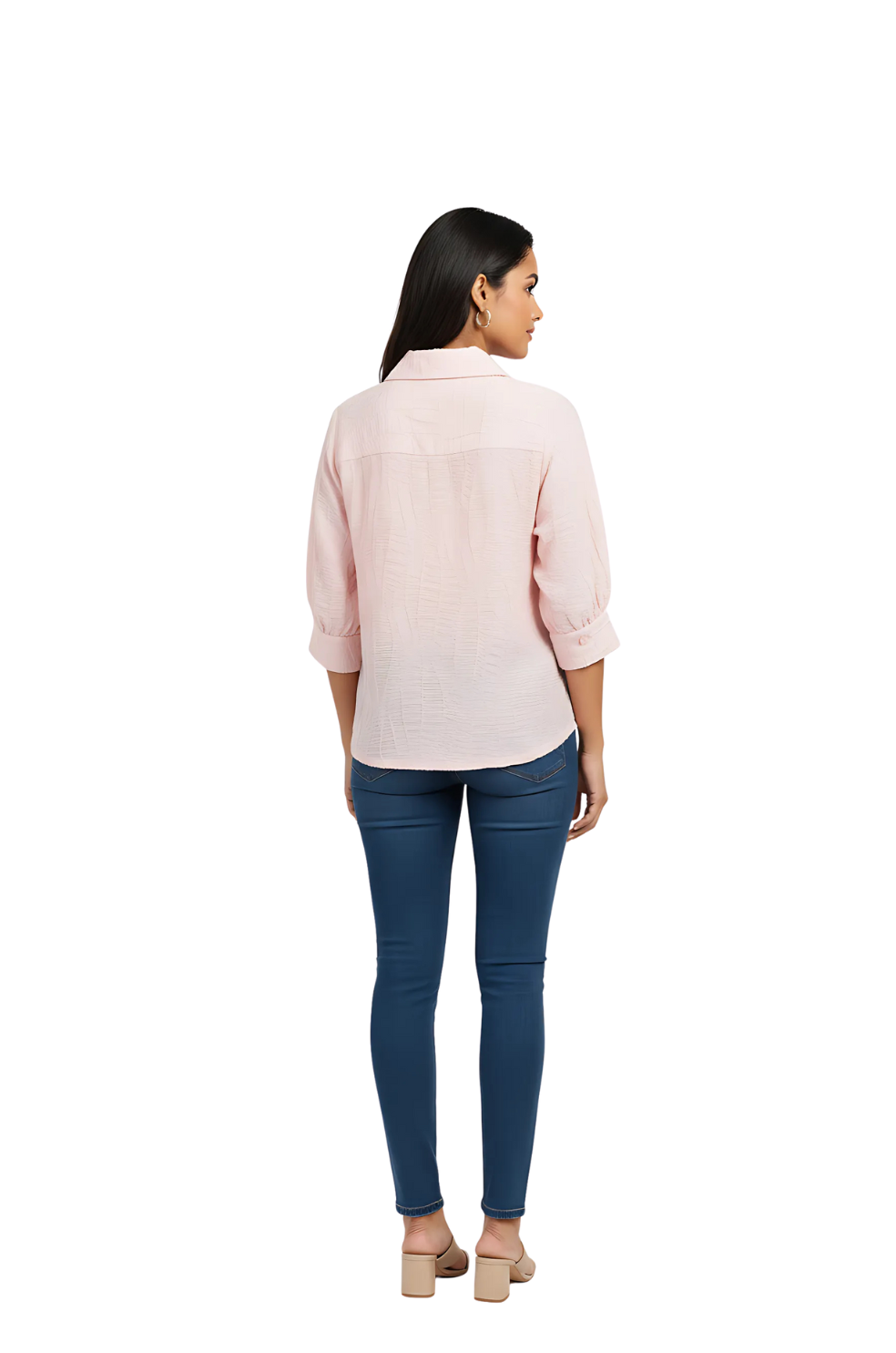 Women’s Oversized Shirt in Pink | Trendy Loose Fit Shirt | Hava Fashions