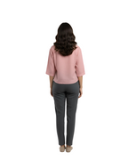 Floral Pattern Cotton Shirt for Women in Pink