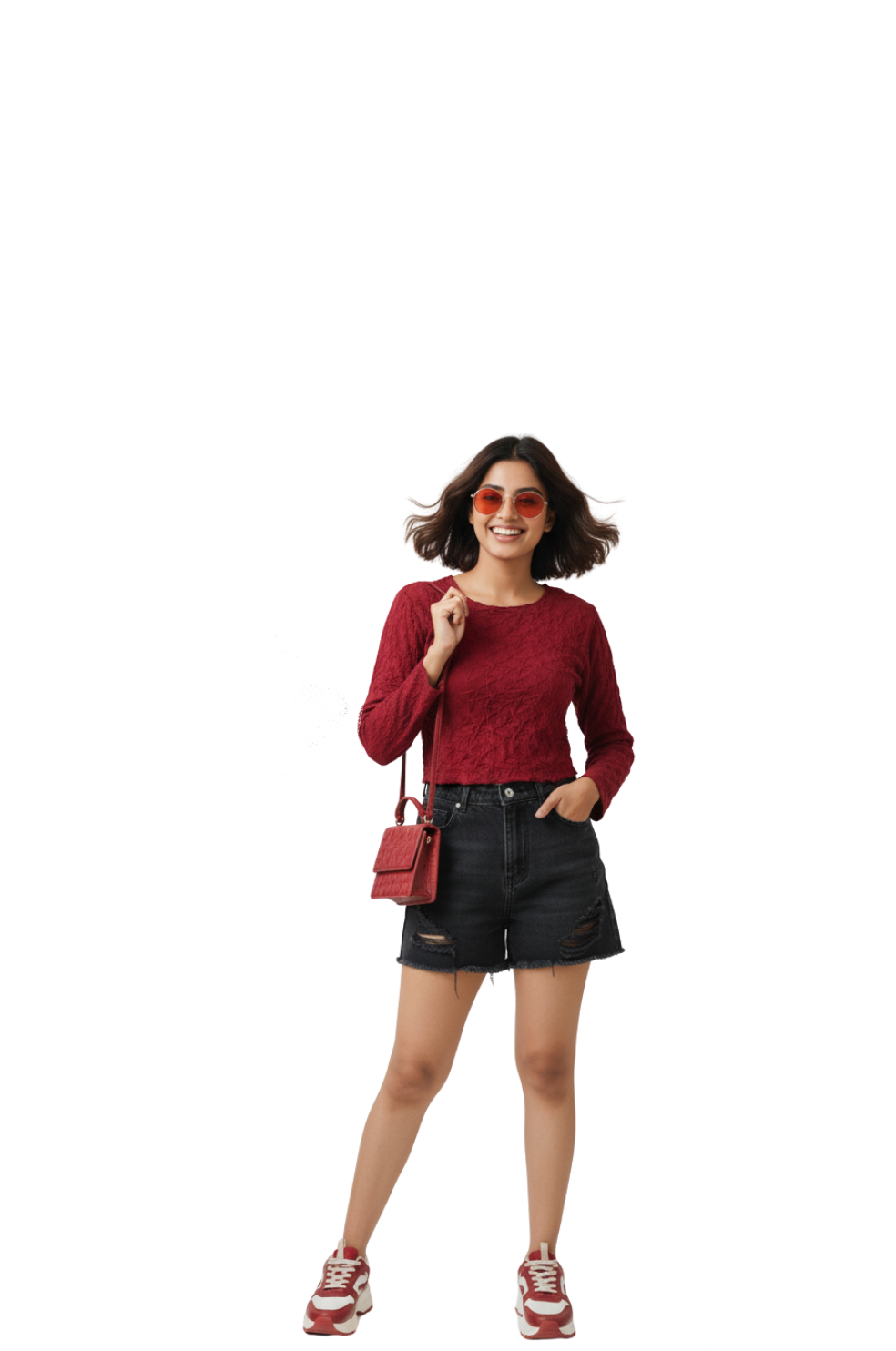 Red Crop Top for Women