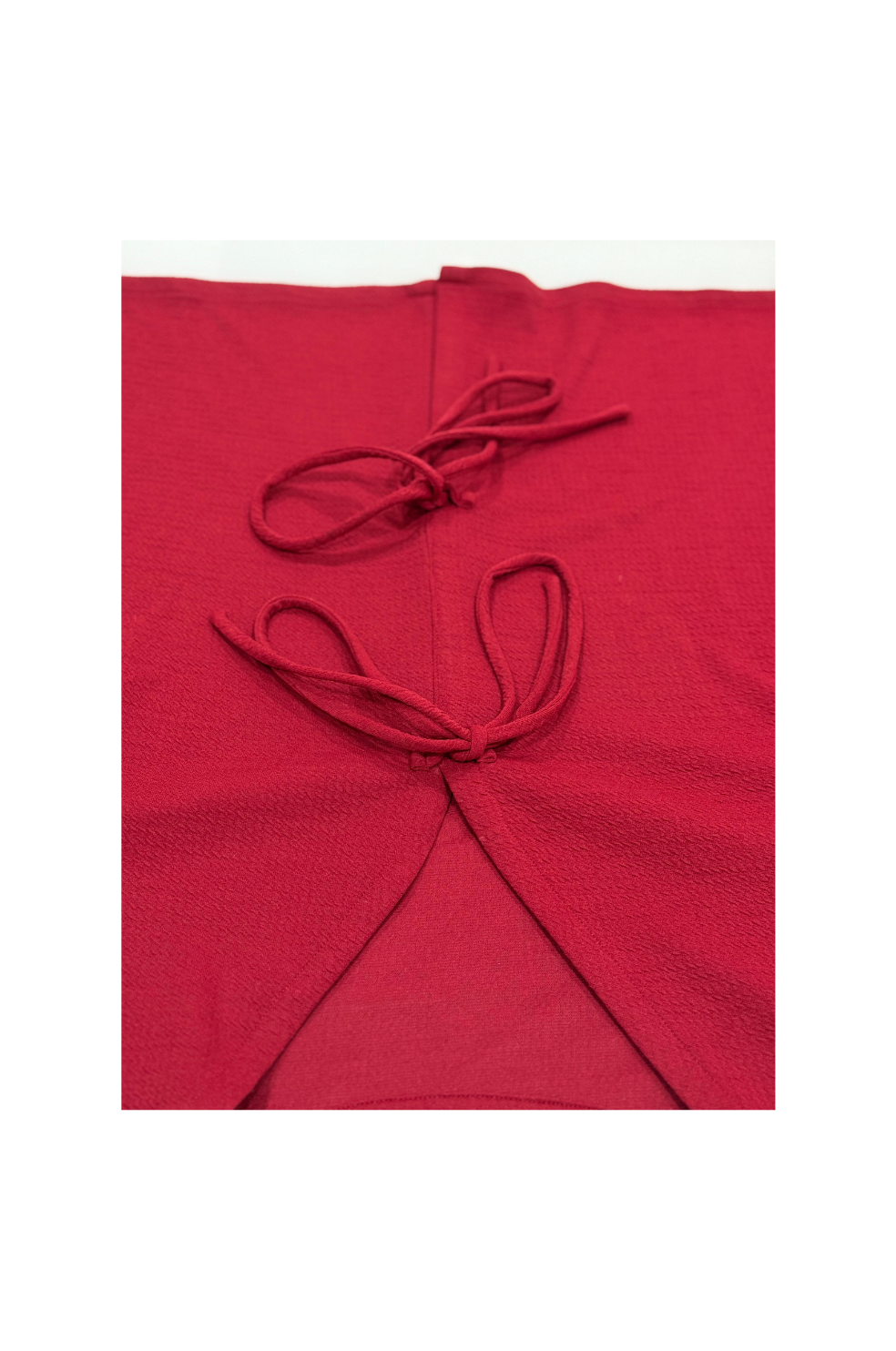 Red Tie-Up Shrug for Women | Lightweight Layered Look | Hava Fashions