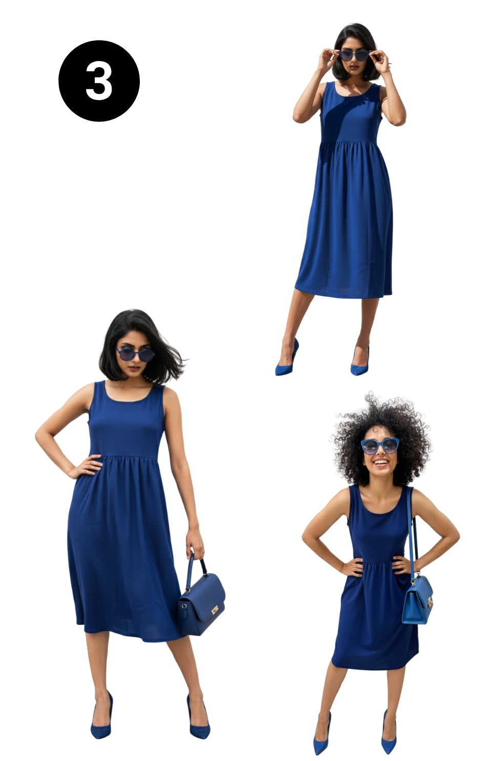 Women's Party Wear Dress Combo Pack of 3