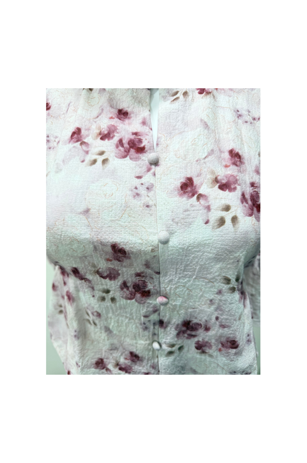 Floral High Neck Top for Women in Pink