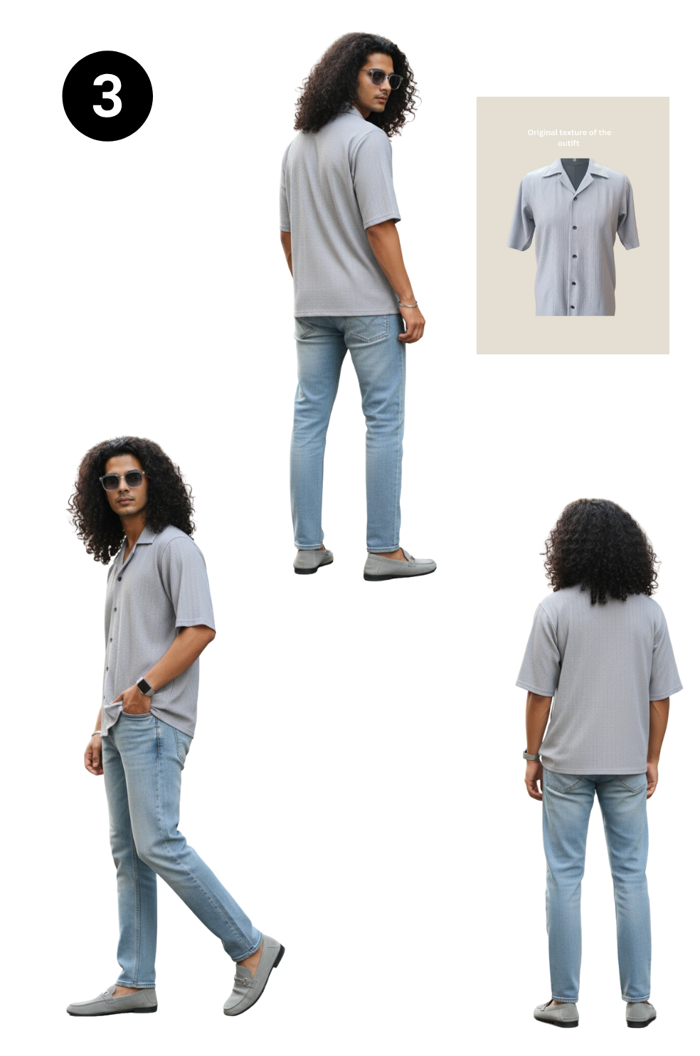 Mens Half Sleeve Shirt Combo Pack of 4