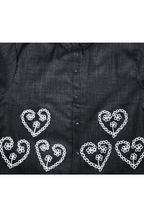 Women's Embroidered Tops for Women in Black