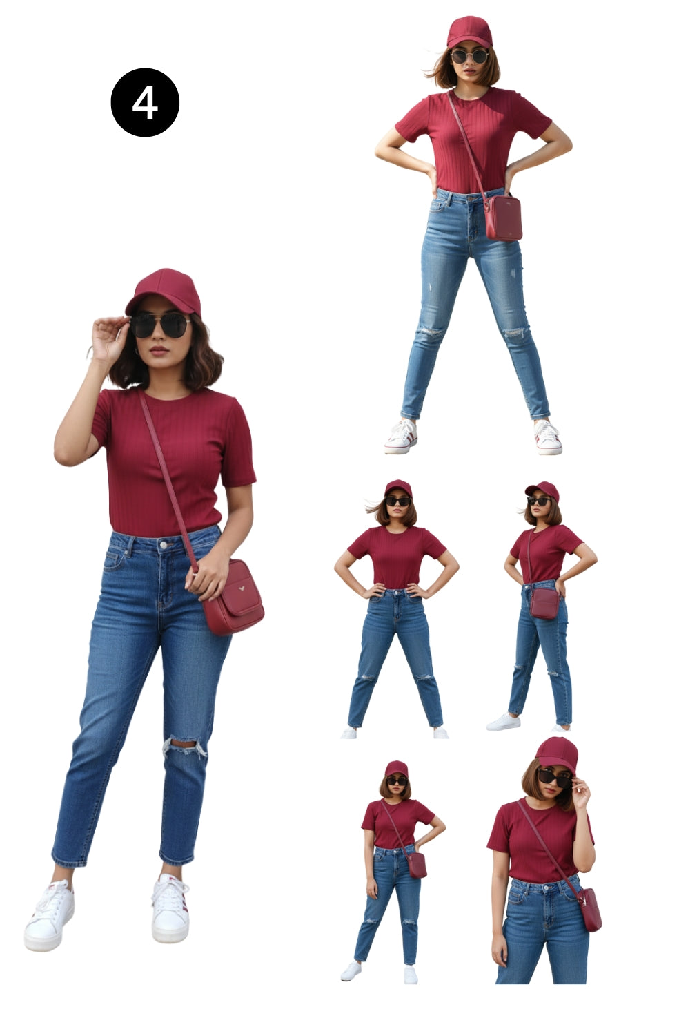 Women's Western Wear Top Combo pack of 4