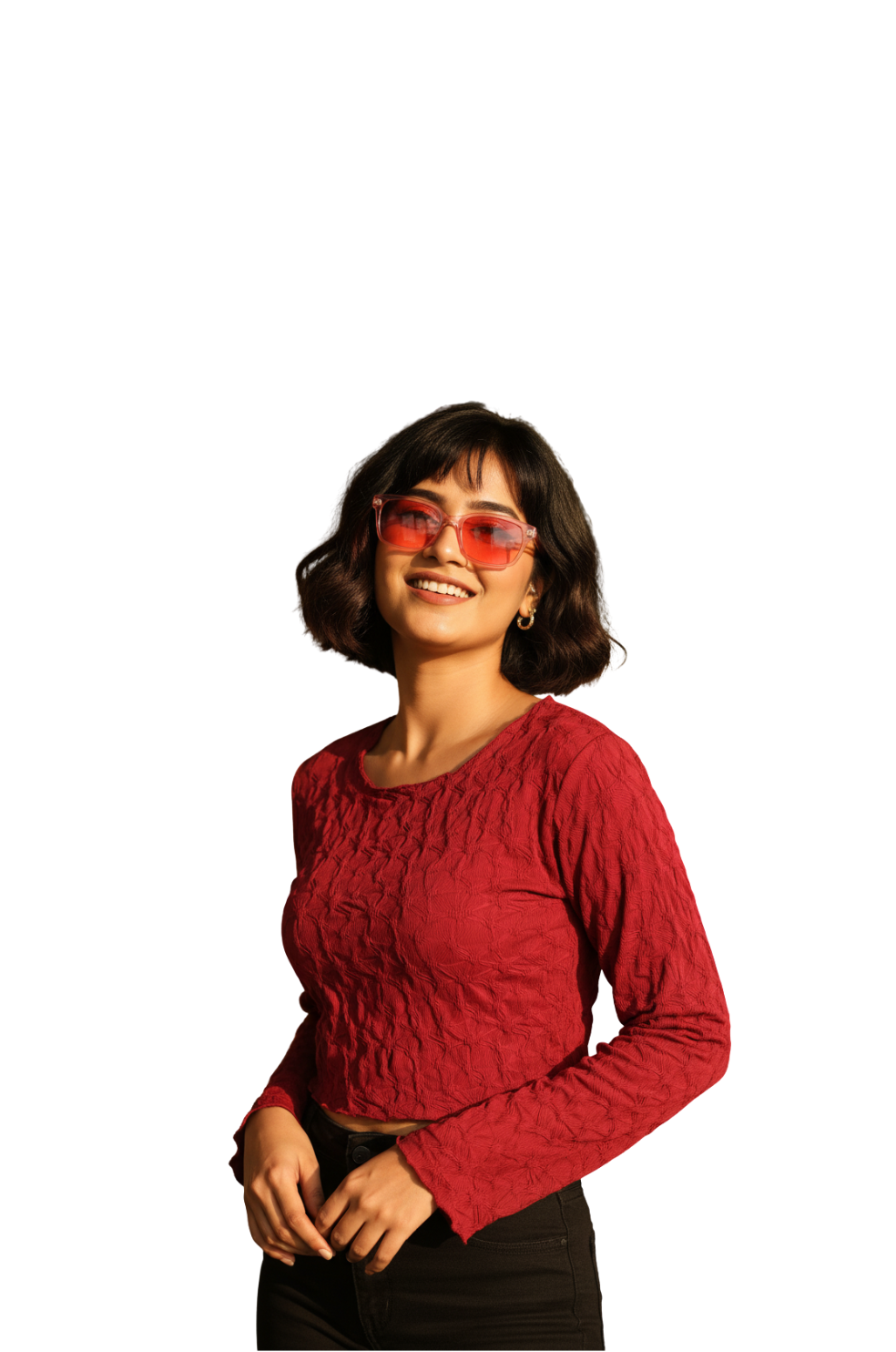 Red Crop Top for Women