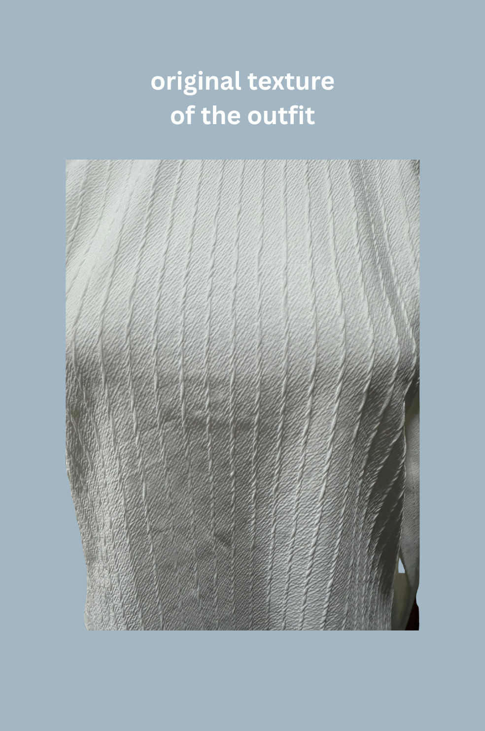 White Ribbed Texture T-Shirt for Women