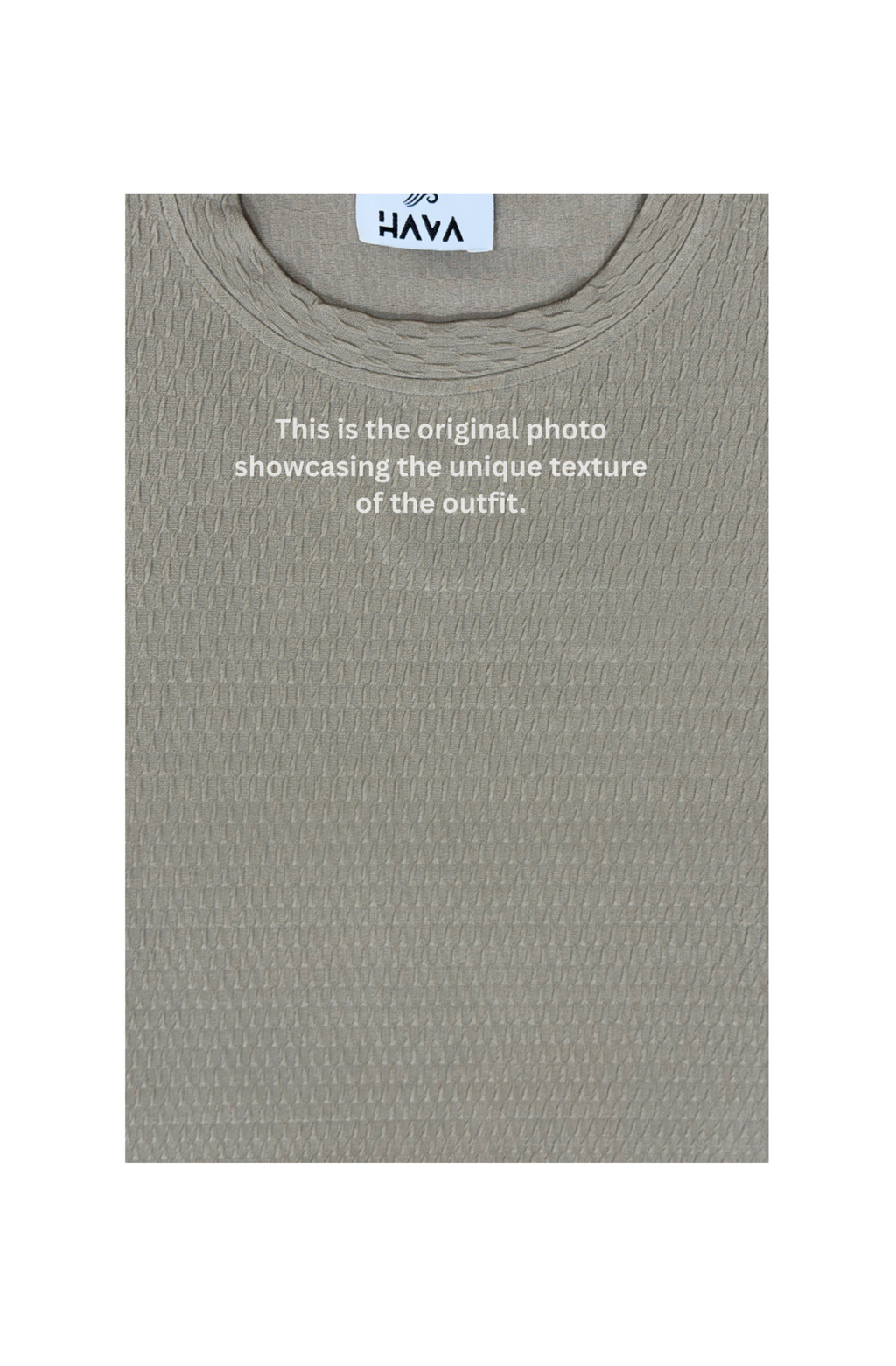 Grey Popcorn Fabric Round Neck T-Shirt  for Men