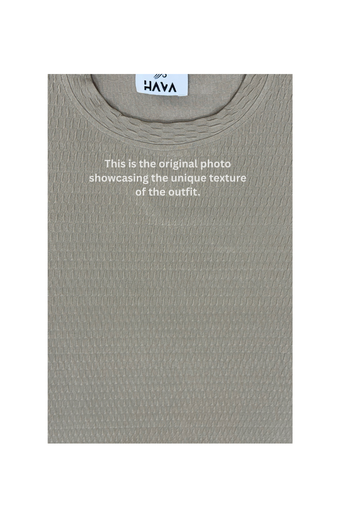 Grey Popcorn Fabric Round Neck T-Shirt  for Men