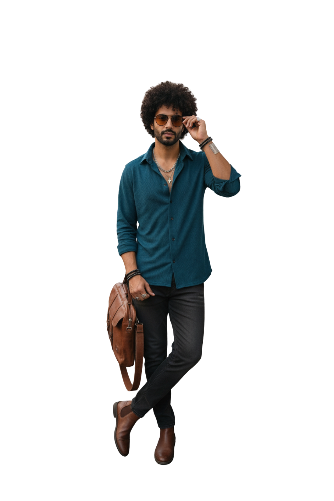 Navy Blue Shirt for Men