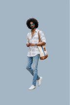 Geometric Pattern Chikankari Shirts for Men