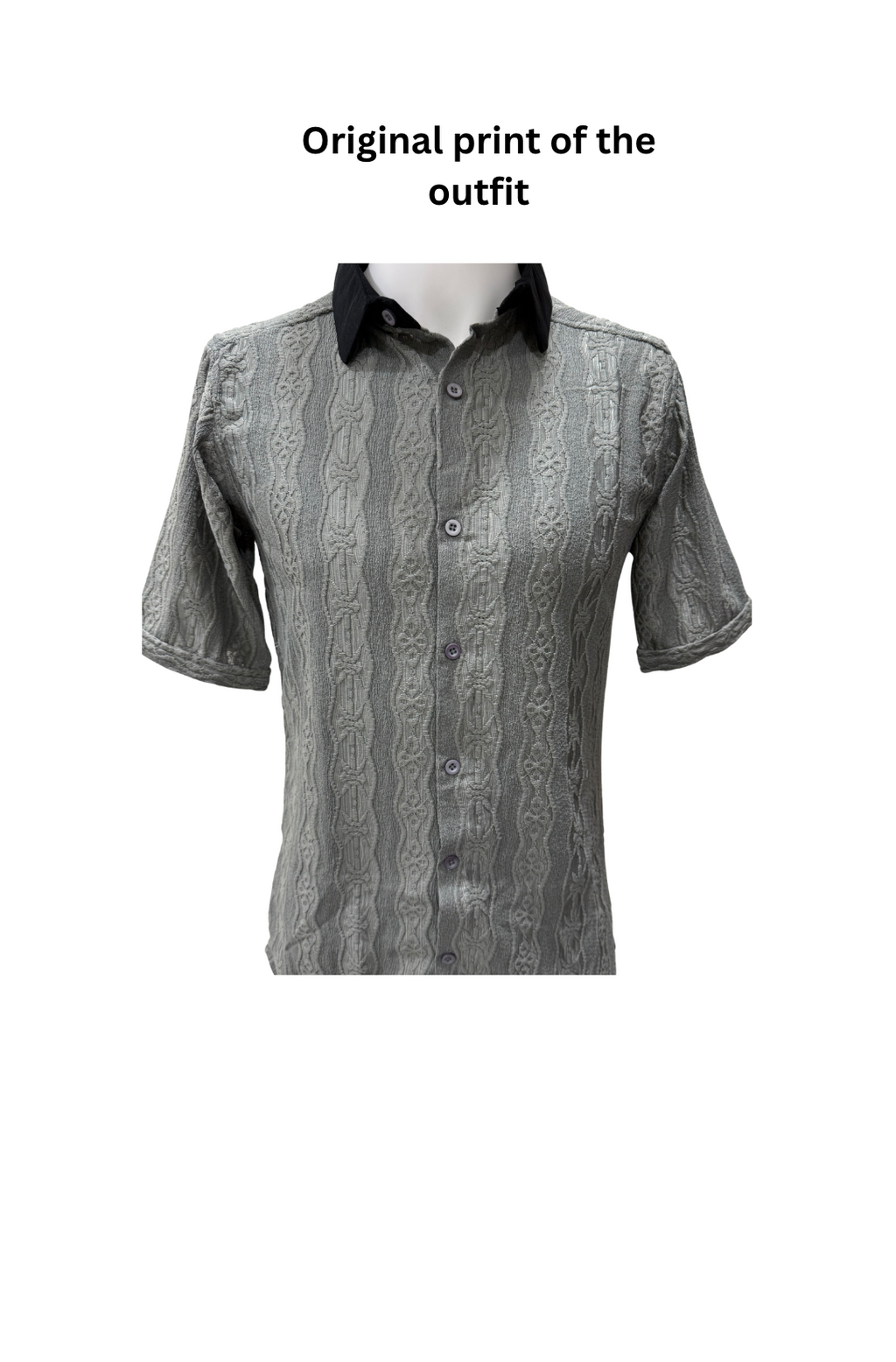 Grey Knitted Shirts for Men