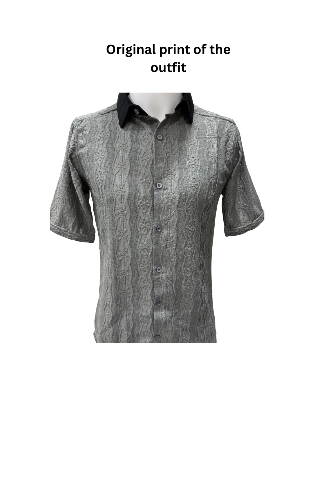Grey Knitted Shirts for Men