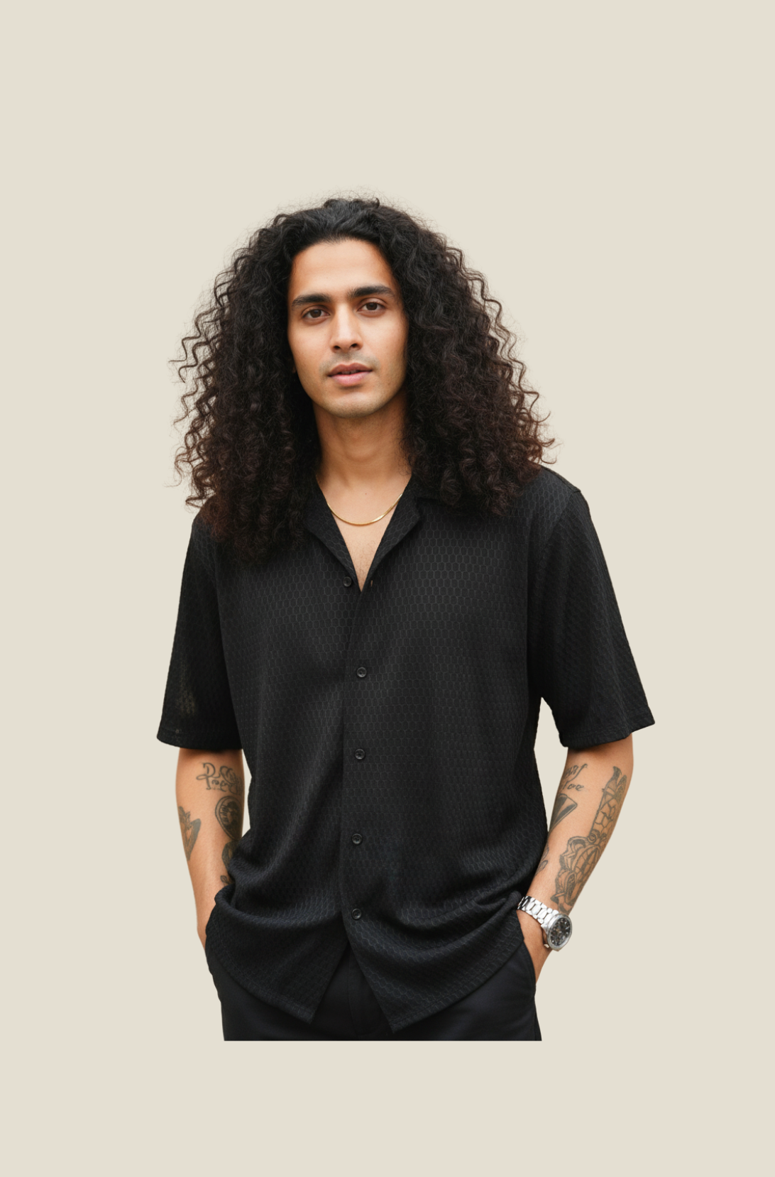 Casual Shirts for Men in Black