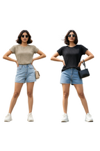 Women’s Textured Knit Tops Combo – Stylish Coordinated Outfits