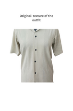 Textured Beige Color Shirt for Men
