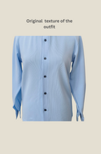 Poplin Shirt for Men in Light Blue